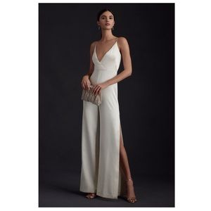 ML Monique Lhuillier Doutzen V-Neck Jumpsuit